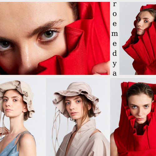 Brown Clean Grid Fashion Moodboard Photo Collage